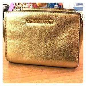 Michael Kors Gold Crossbody